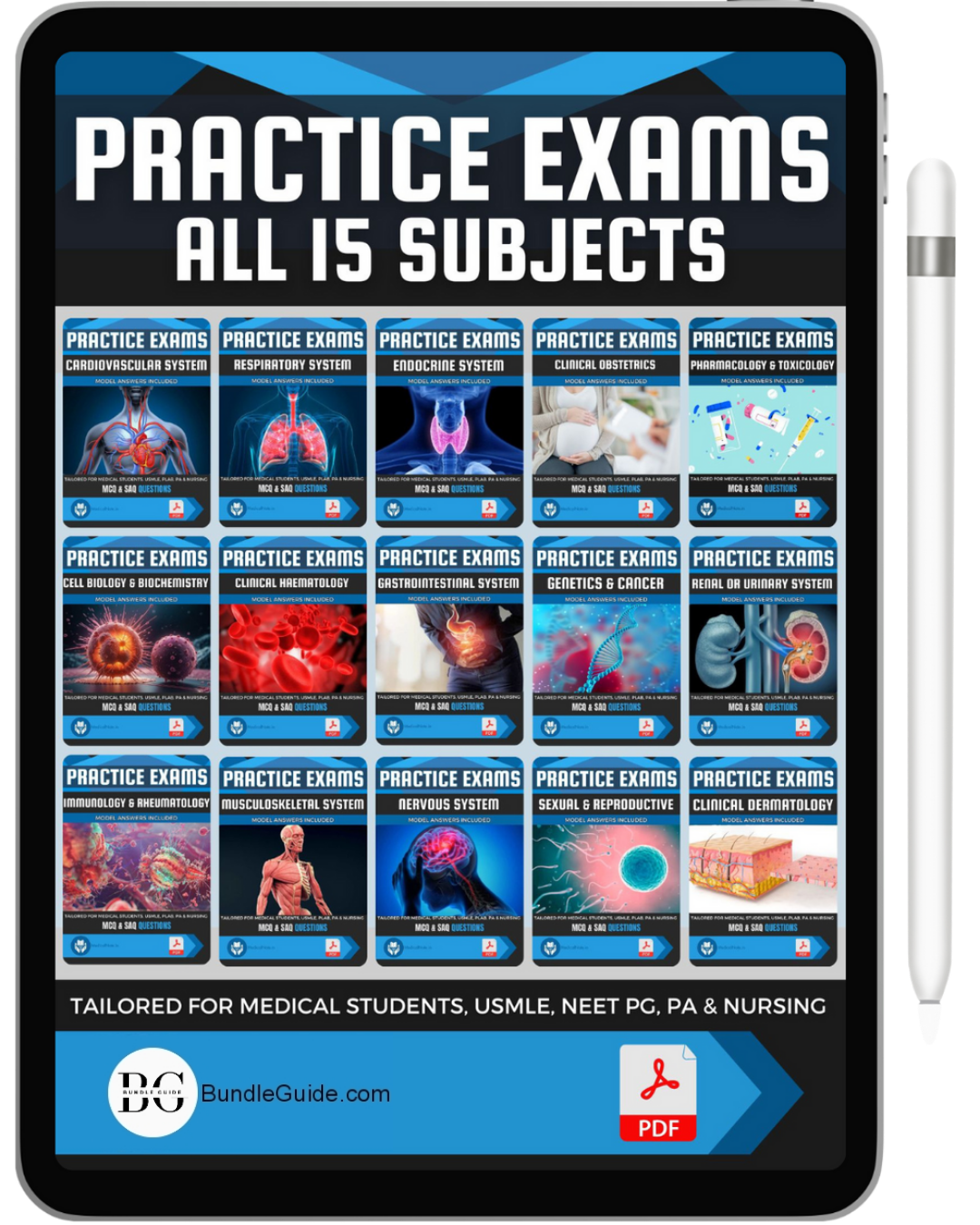 ALL 15 SUBJECT PRACTICE EXAMS